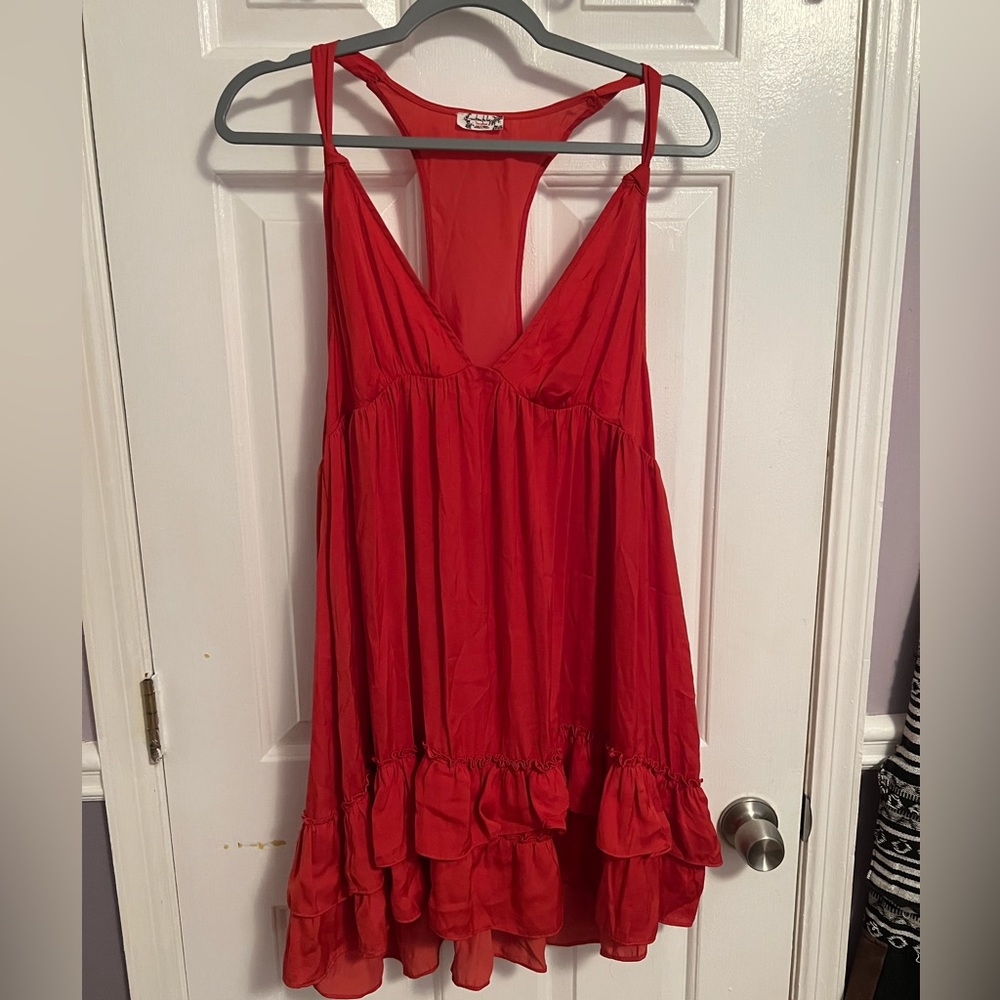 RED FREE PEOPLE DRESS!